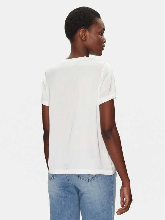 ViCOLO ViCOLO Majica TD0007 Bijela Relaxed Fit