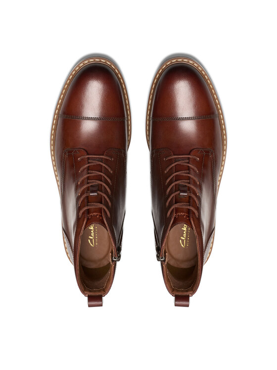 Clarks Clarks Kozaki Aldwin Cap 26179733 Brązowy