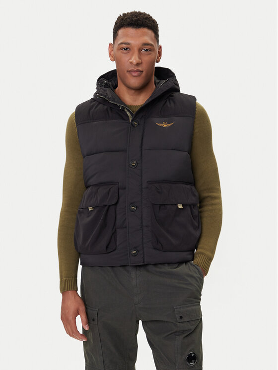 Aeronautica Militare Aeronautica Militare Mellény 252AB3017UCT04211 Fekete Regular Fit