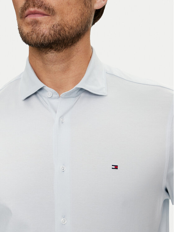 Tommy Hilfiger Tommy Hilfiger Cămașă MW0MW35805 Albastru celest Slim Fit