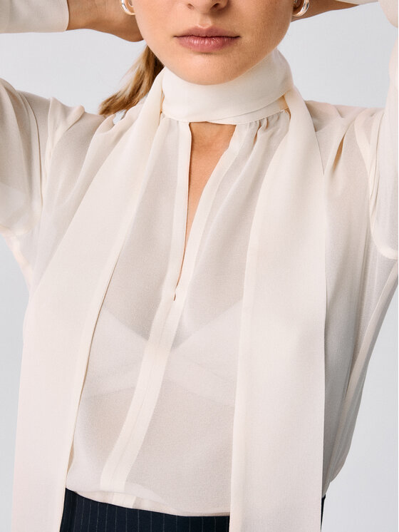 MARI PRETI MARI PRETI Blusa Mist Bianco Regular Fit