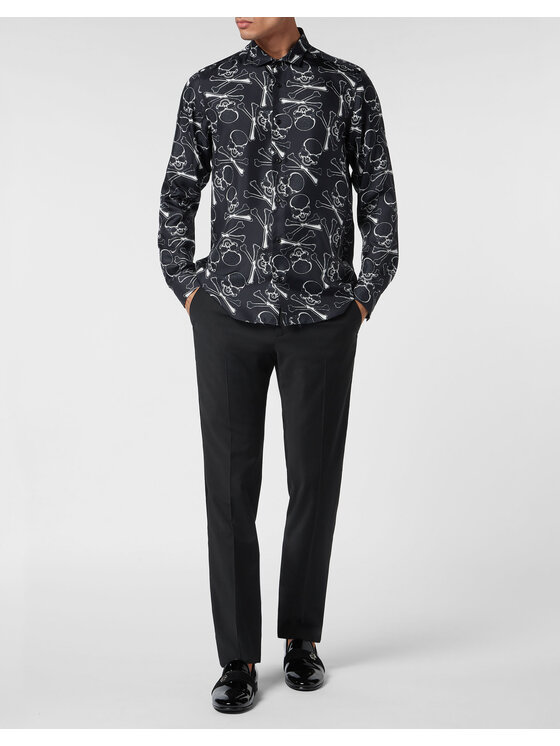 PHILIPP PLEIN PHILIPP PLEIN Koszula 9305 Czarny Regular Fit