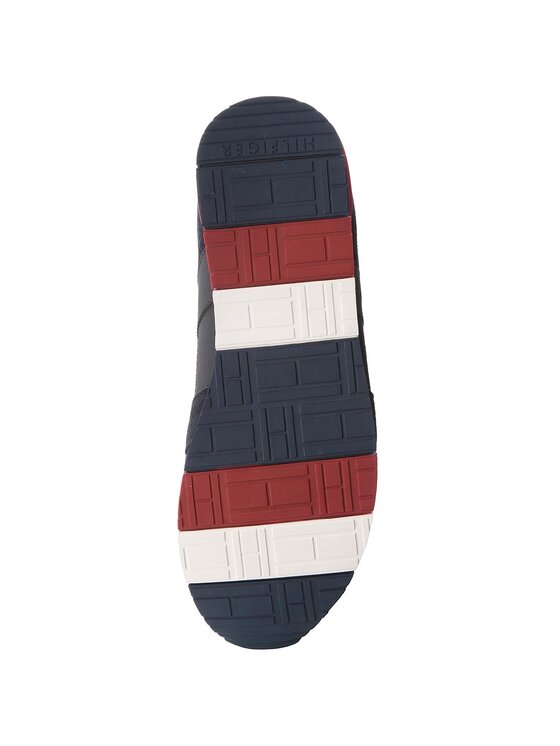 Tommy Hilfiger Tommy Hilfiger Sneakersy City Casual Material Mix Runner FM0FM01624 Granatowy
