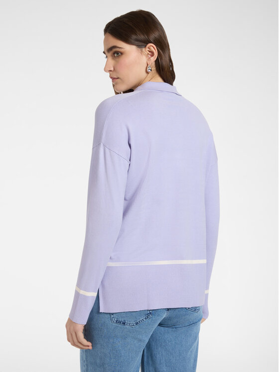 Elena Mirò Elena Mirò Dolcevita M607Z000749N0A1 Viola Regular Fit