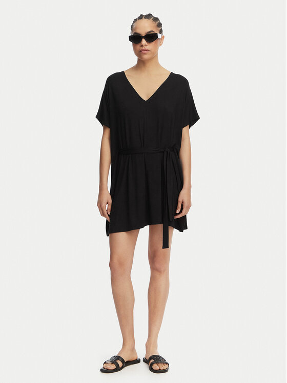 Liu Jo Beachwear Liu Jo Beachwear Плажна рокля VA5164 JS360 Черен Relaxed Fit
