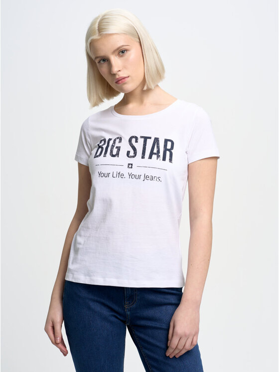 BIG STAR BIG STAR T-Shirt brunona_101 Biały Basic Fit