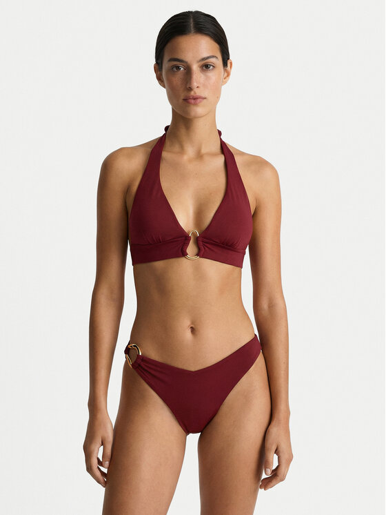 Guess Guess Dół od bikini E6GO11 KF590 Bordowy
