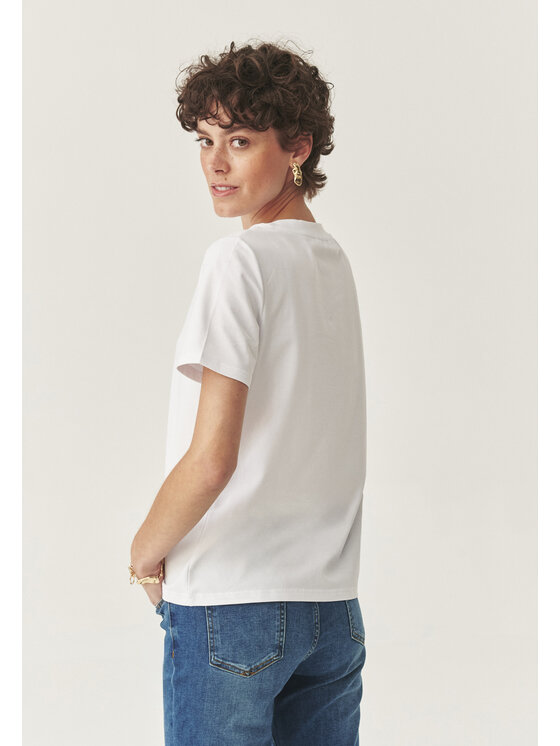 TATUUM Tatuum Bluzka RIBI Biały Fitted Fit