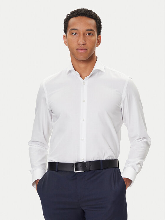 BOSS BOSS Krekls H-Hank 50550925 Balts Slim Fit