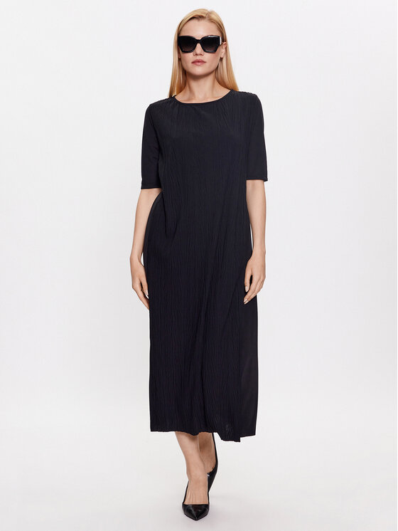 Max Mara Leisure Max Mara Leisure Φόρεμα καθημερινό Pattino 2336260234 Μαύρο Regular Fit