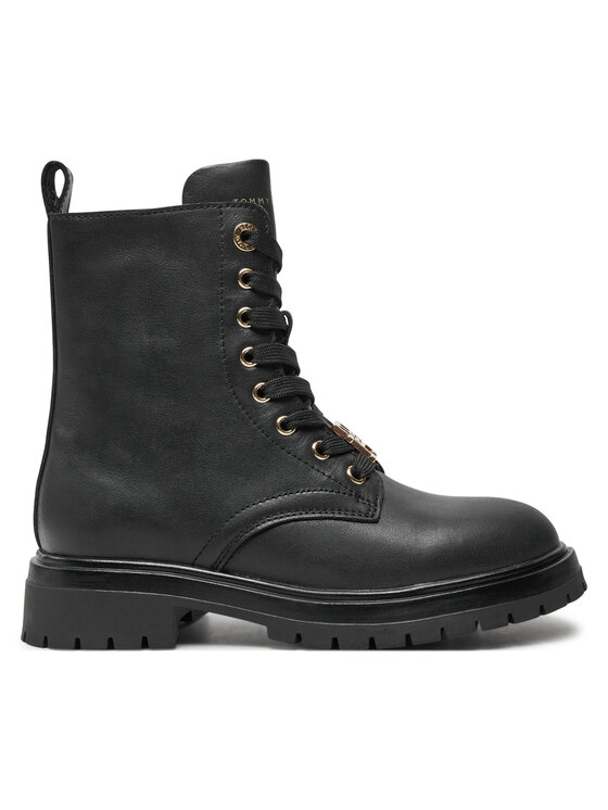 Tommy Hilfiger Tommy Hilfiger Schnürstiefeletten Lace Up Bootie T3A5-33568-0092 M Schwarz