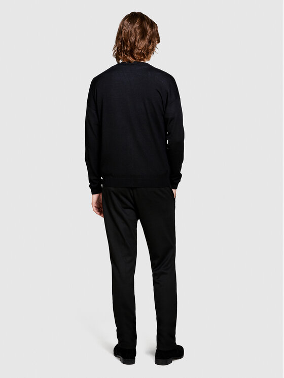 Sisley Sisley Ζακέτα 11BAS600J Μαύρο Regular Fit