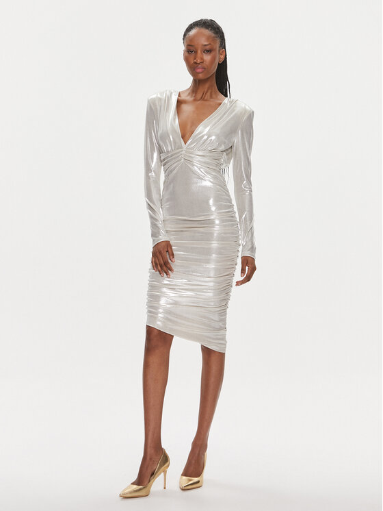 PINKO Pinko Коктейльна сукня 103145 Y5RA Золотий Slim Fit