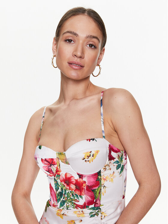 Abito da cocktail 3GGK68 7099Z Bianco Bodycon Fit