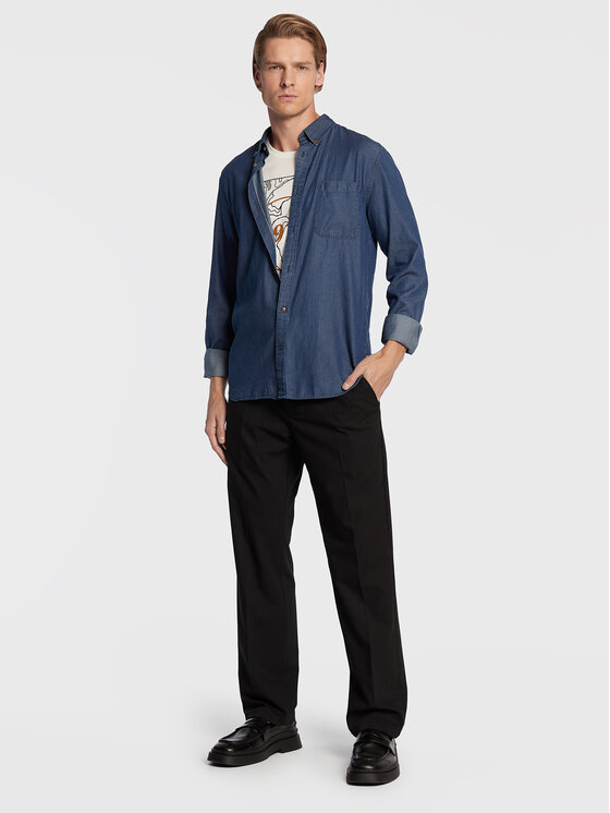 Camicia di jeans Trostol 30206359 Blu scuro