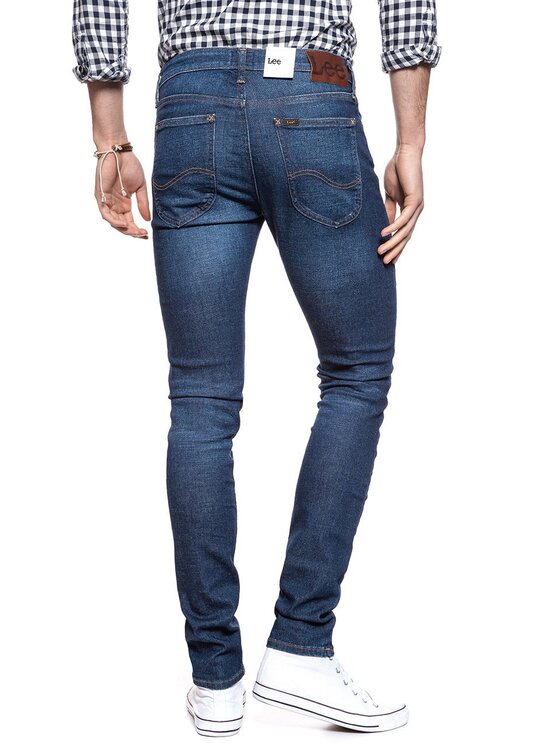 Lee Lee Jeansy MALONE Niebieski Skinny Fit