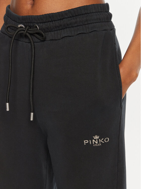 PINKO Pinko Spodnie dresowe Carico 100371 A27V Czarny Regular Fit