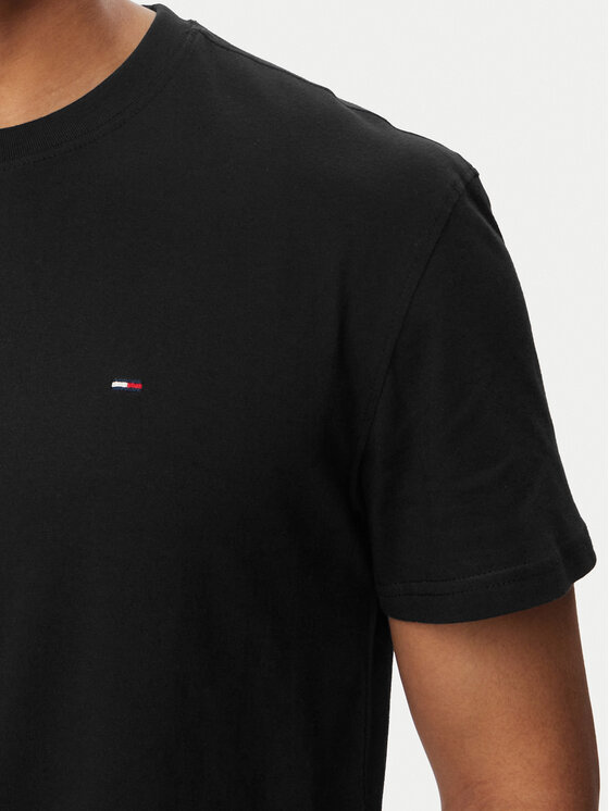 Tommy Jeans Tommy Jeans T-Shirt Tjm Reg Sflag Ss Tee Ext DM0DM22504 Μαύρο Regular Fit
