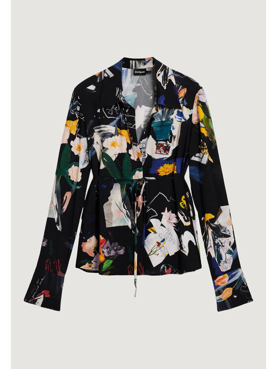 Desigual Desigual Πουκάμισο CAM_FEREO Μαύρο Casual Fit