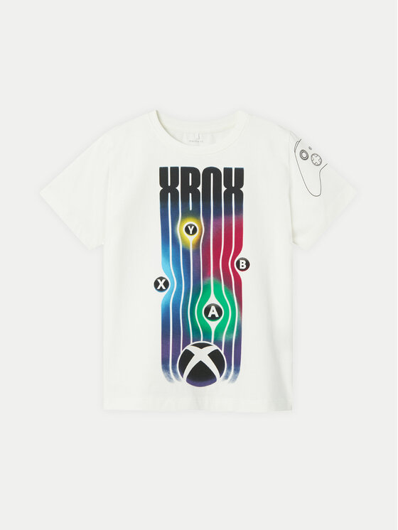 Chłopięcy T-Shirt NAME IT, Rozmiar 134/140, Biały, XBOX 13232200