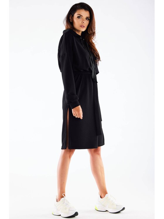 Infinite You Infinite You Sukienka dzianinowa M269 Czarny Basic Fit