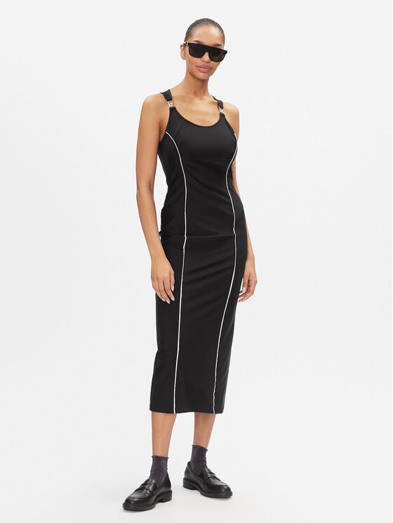 Liu Jo Sport Liu Jo Sport Φόρεμα καθημερινό TA4140 J7912 Μαύρο Slim Fit