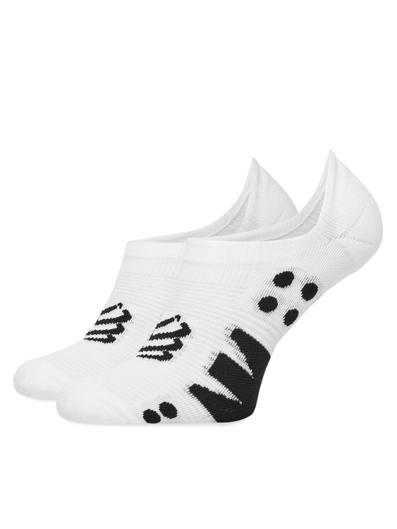 Compressport Compressport Kotníkové ponožky No Show XU00045 Bílá