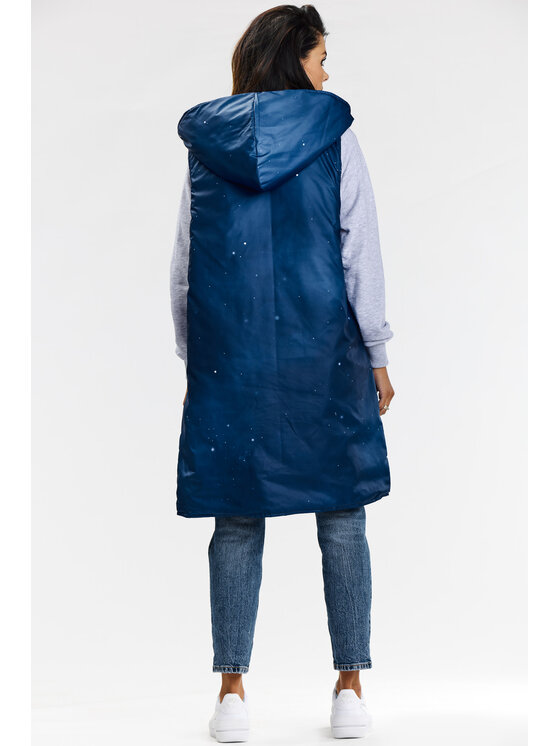 Awama Awama Bezrękawnik A683 Granatowy Basic Fit