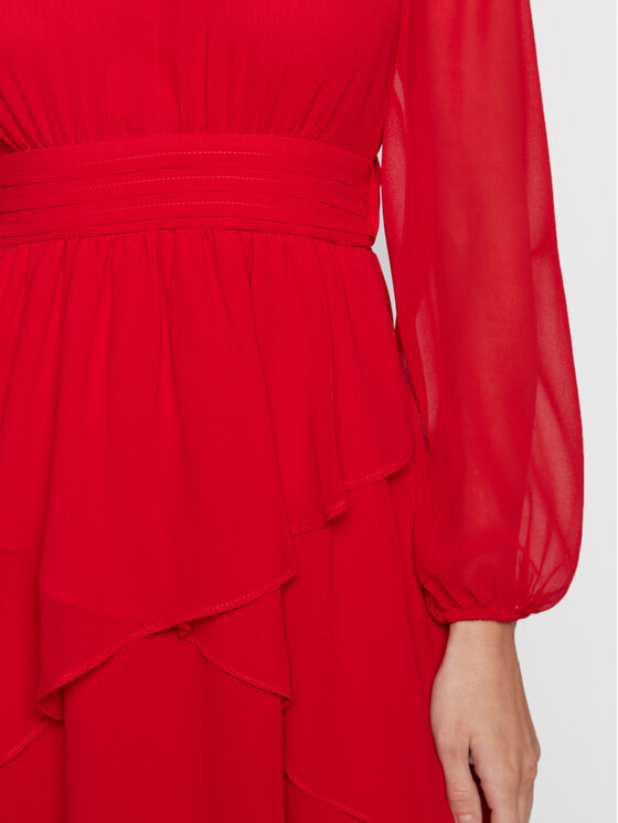 NAF NAF NAF NAF Vestito da giorno Katy THNR143A Rosso Regular Fit