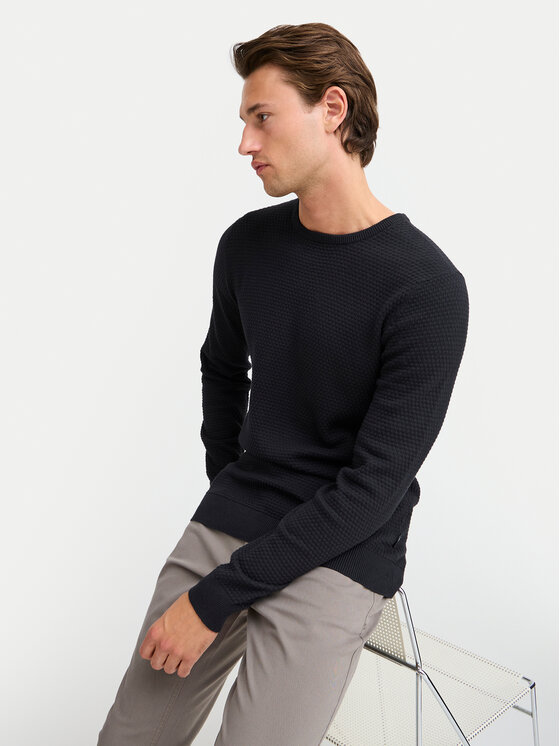 Blend Blend Pulover 20717257 Negru Regular Fit