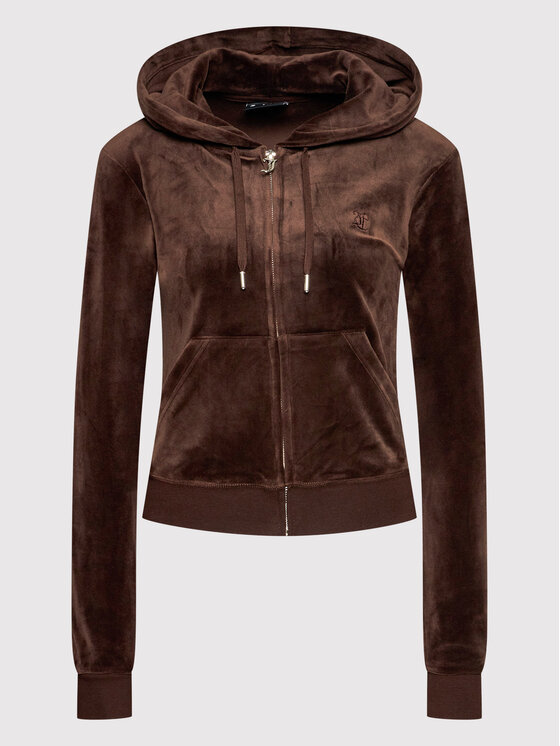 Juicy Couture Juicy Couture Bluza Robertson JCAP176 Brązowy Slim Fit