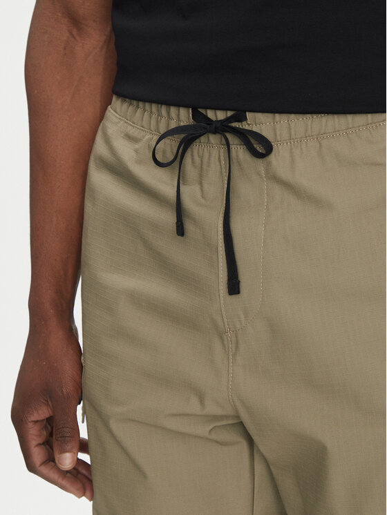 HUGO HUGO Szorty materiałowe Garlio 50510594 Brązowy Regular Fit