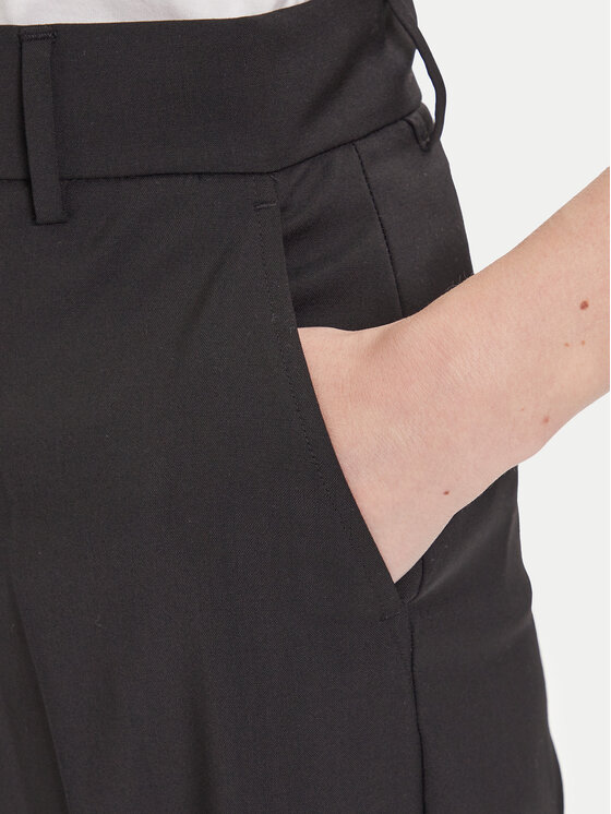 Weekend Max Mara Weekend Max Mara Pantaloni di tessuto Visivo 2525136031 Nero Regular Fit