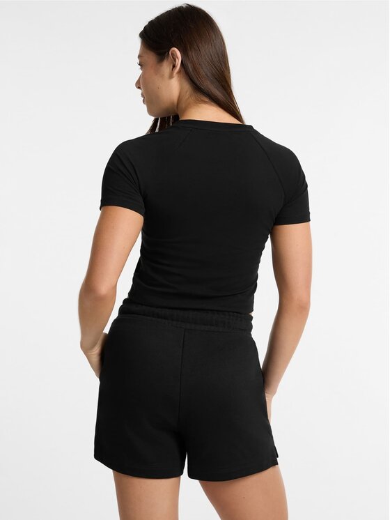 Guess Jeans Guess Jeans T-Shirt 173647 Černá Classic Fit