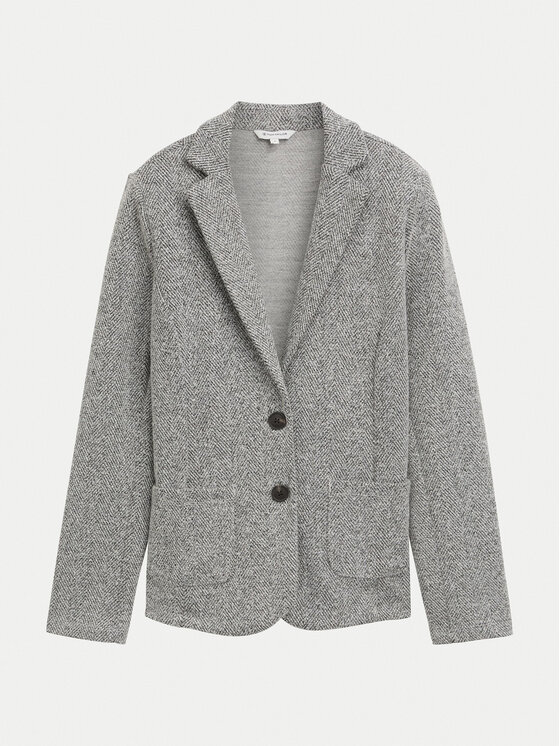 Tom Tailor Tom Tailor Švarkas 1043871 Pilka Regular Fit