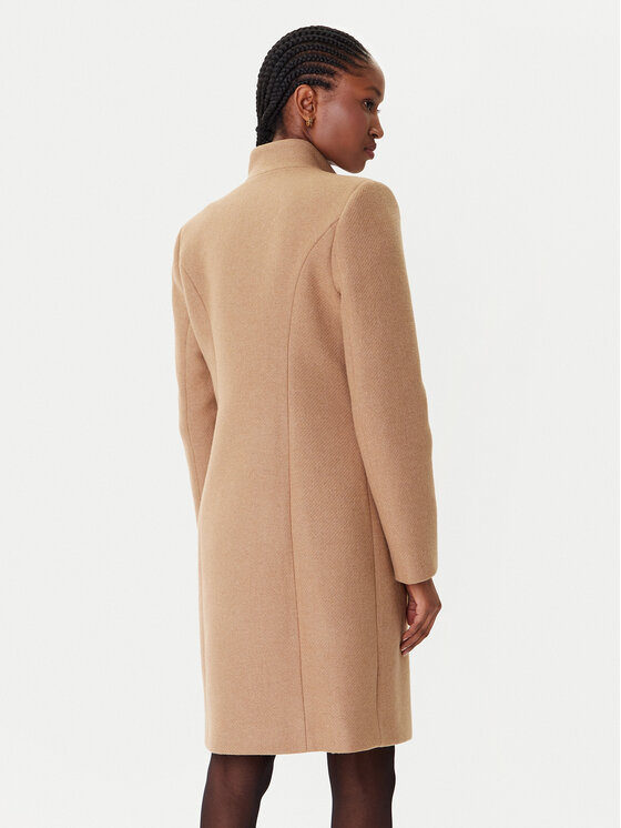 Rinascimento Rinascimento Cappotto di lana CFC0126218003 Beige Regular Fit