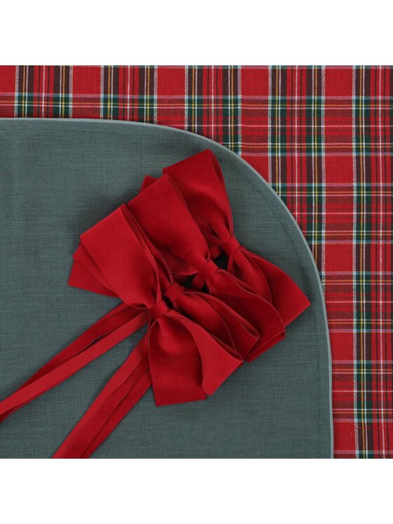 Roseberry Home Roseberry Home Obrączka na serwetki kokardka Red Bow Czerwony
