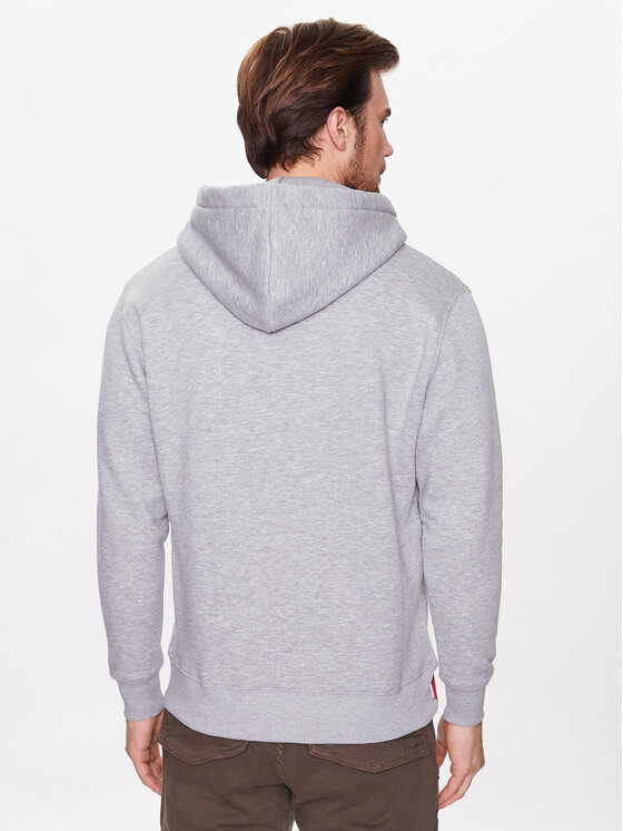 Alpha Industries Alpha Industries Bluza Basic Hoody Rubber 178312RB Szary Regular Fit