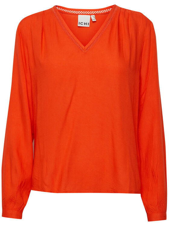 ICHI ICHI Bluse 20120243 Orange Regular Fit