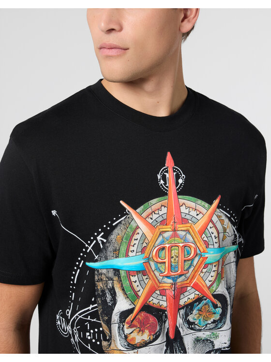 PHILIPP PLEIN PHILIPP PLEIN T-Shirt 29022 Czarny Regular Fit