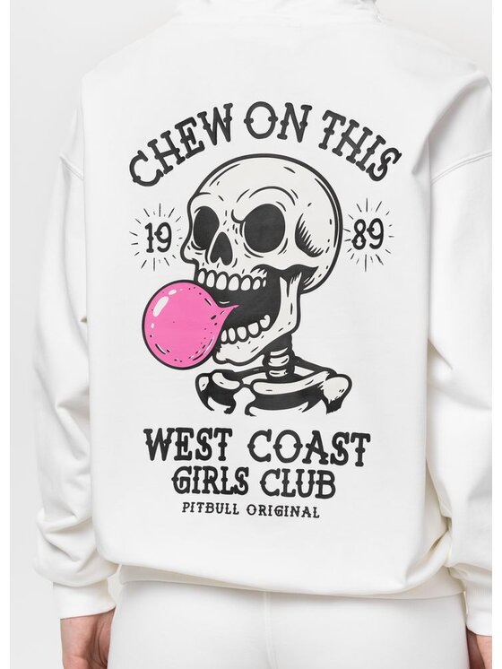 PITBULL PITBULL Bluza CHEW ON THIS Biały Regular Fit