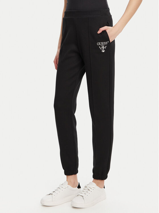 Guess Guess Pantaloni trening V5RB13 KC3D2 Negru Regular Fit