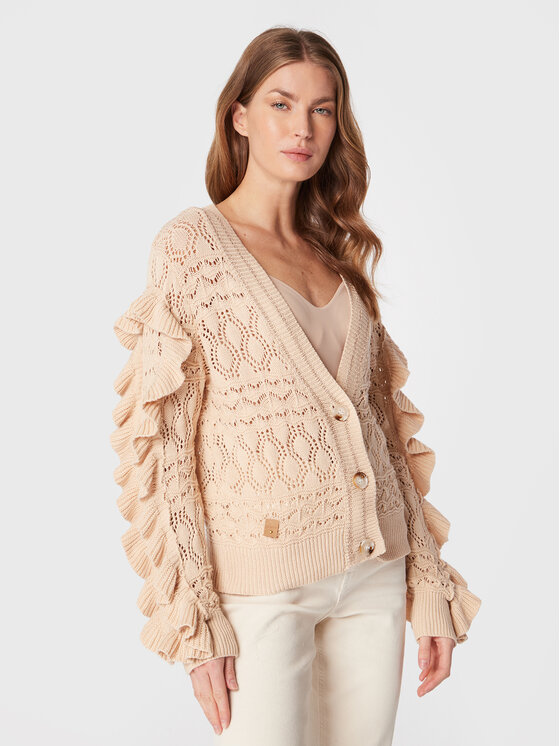 NKN Nekane Cardigan TS.FASTIA Bej Regular Fit