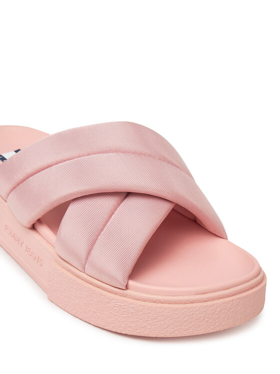 Tommy Jeans Tommy Jeans Чехли Tjw Flatform Sandal EN0EN02775 Розов