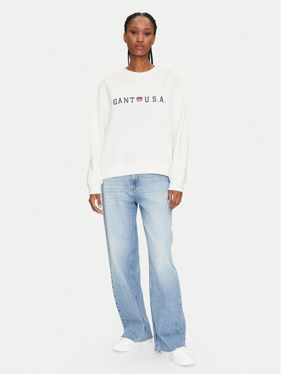Gant Gant Pulóver 4200577 Fehér Regular Fit