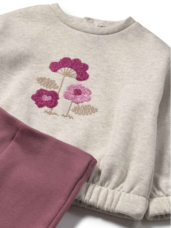 Mayoral Mayoral Komplet bluza i legginsy 2740 Beżowy Regular Fit