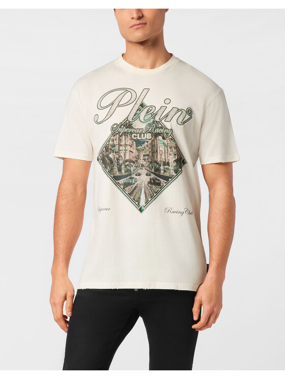 PHILIPP PLEIN PHILIPP PLEIN T-Shirt 24671 Biały Regular Fit