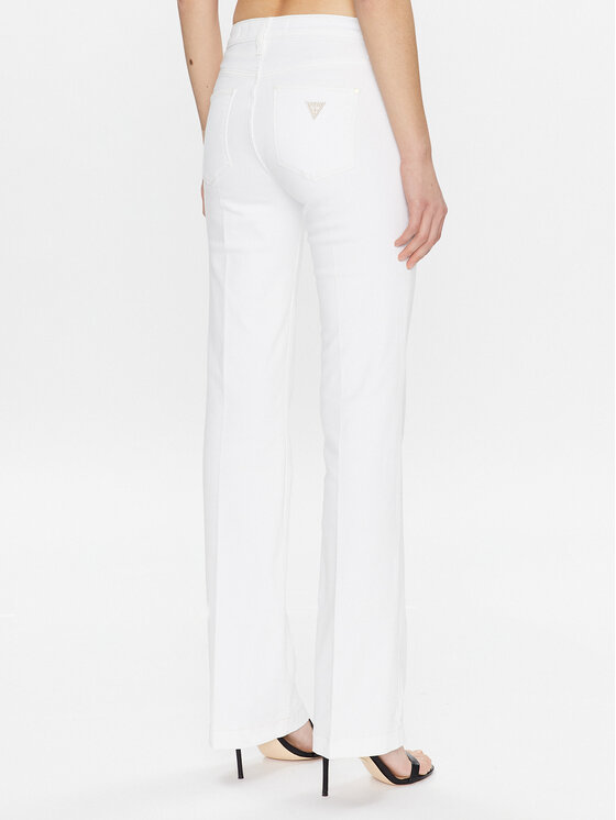 Guess Guess Jeansy Sexy Boot W3GA59 D4DN1 Bílá Skinny Fit