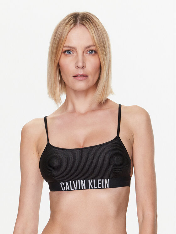 Calvin Klein Swimwear Bikini partea de sus KW0KW01969 Negru