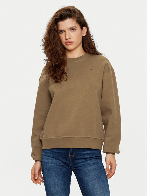 Tommy Hilfiger Tommy Hilfiger Bluza WW0WW41246 Brązowy Relaxed Fit